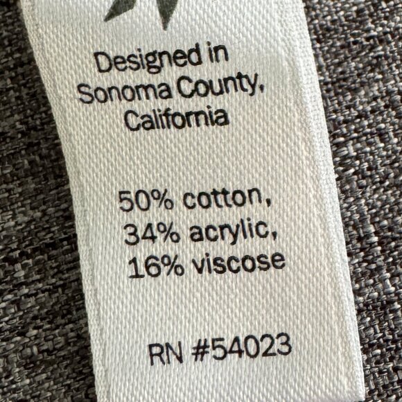 ATHLETA Flannel shirt, long sleeve, white with navy plaid, Size: S - Picture 4 of 5